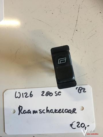 Mercedes w126 280SE 1982 Raambedieningsschakelaar achter beschikbaar voor biedingen