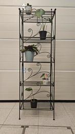 Opvouwbaar metalen plantenrekje met 5 legplanken, Tuin en Terras, Tuinwanddecoratie, Ophalen