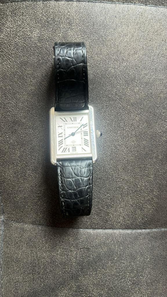 Cartier tank solo xl collaboration, Bijoux, Sacs & Beauté, Montres | Hommes, Utilisé, Montre-bracelet, Autres marques, Acier, Cuir