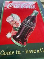 Reclamebord coca-cola, Verzamelen, Ophalen, Gebruikt, Reclamebord