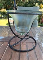 Metalen staander met glazen stolp, Huis en Inrichting, Ophalen, Zo goed als nieuw