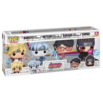 Boruto 4-Pack Exclusive - Boruto, Mitsuki, Sarada & Shinki beschikbaar voor biedingen