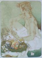 DAGMAR MEZRICKY / ELEMENT ERDE / KLEURLITHO / 101x85cm KAD, Antiek en Kunst, Kunst | Litho's en Zeefdrukken, Ophalen