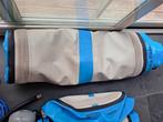 Airtrack 5 x 1 m + Airblock + blower, Sport en Fitness, Ophalen, Zo goed als nieuw, Blauw, Materiaal