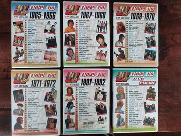 6x CD + DVDbox : 40 JAAR TOP 40 :65 -72, 91 -92, Tipparade  beschikbaar voor biedingen