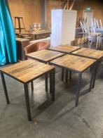 4 tables de restaurant/café industriel très uniques, 50 à 100 cm, Industrieel/Vintage, 50 à 100 cm, Utilisé