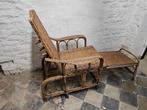 Vintage Bamboe Rotan Loungestoel, Ophalen, Rotan