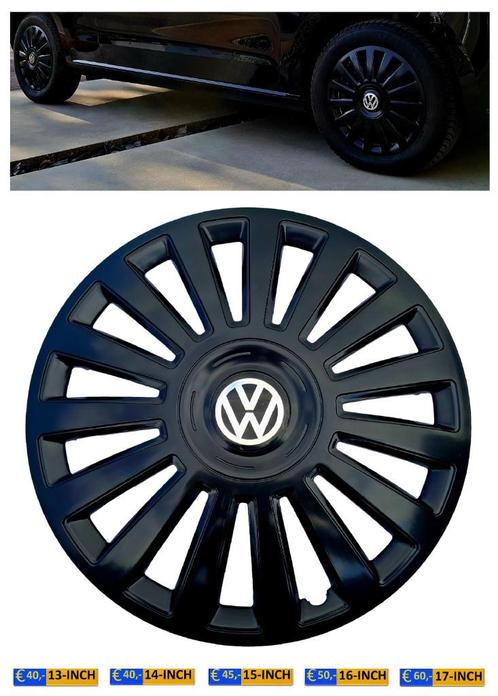VW | Wieldoppen ZWART🔥 | 14-16 Inch |✔️Meerdere modellen, Auto diversen, Wieldoppen, Nieuw, Ophalen of Verzenden