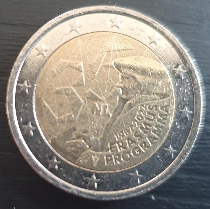 2 euro munt van Nederland 35 jaar Erasmusprogramma 2022, Postzegels en Munten, Munten | Europa | Euromunten, Losse munt, 2 euro