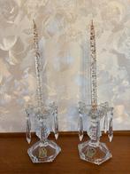 2 Vintage kristallen kandelaars/kaarshouders, Ophalen
