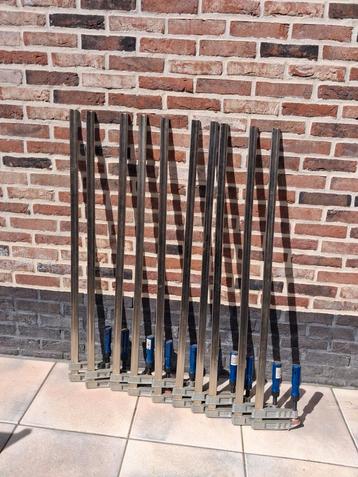 Houtklemmen/lijmklemmen te koop 10 stuks van 1m beschikbaar voor biedingen