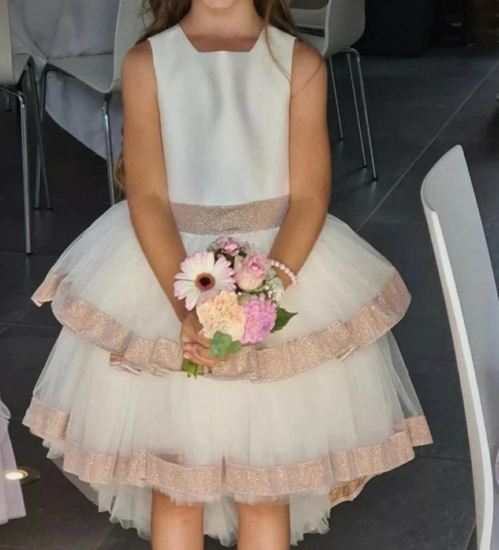 Prachtig communiekleedje of bruidskleedje, Enfants & Bébés, Vêtements enfant | Taille 110, Comme neuf, Fille, Robe ou Jupe, Enlèvement ou Envoi