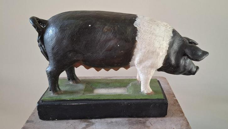 oude plaaster didactisch model paard varken ram schaap, Verzamelen, Dierenverzamelingen, Gebruikt, Beeldje of Figuurtje, Boerderijdier
