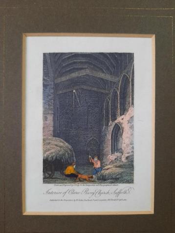 Interior of Clare Priory Church Suffolk beschikbaar voor biedingen