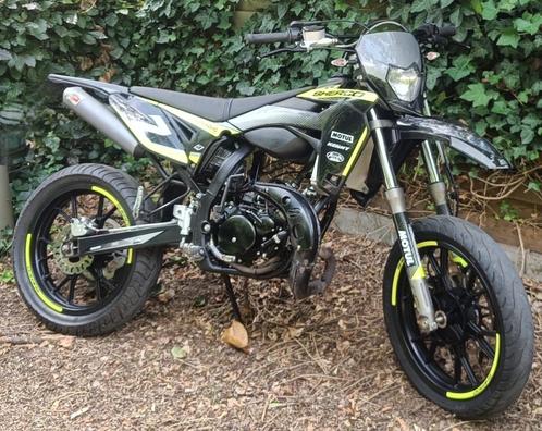 Sherco SM-R 50 nr7 zwart/geel, Fietsen en Brommers, Brommers | Crossbrommers, Zo goed als nieuw, Overige merken, Ophalen