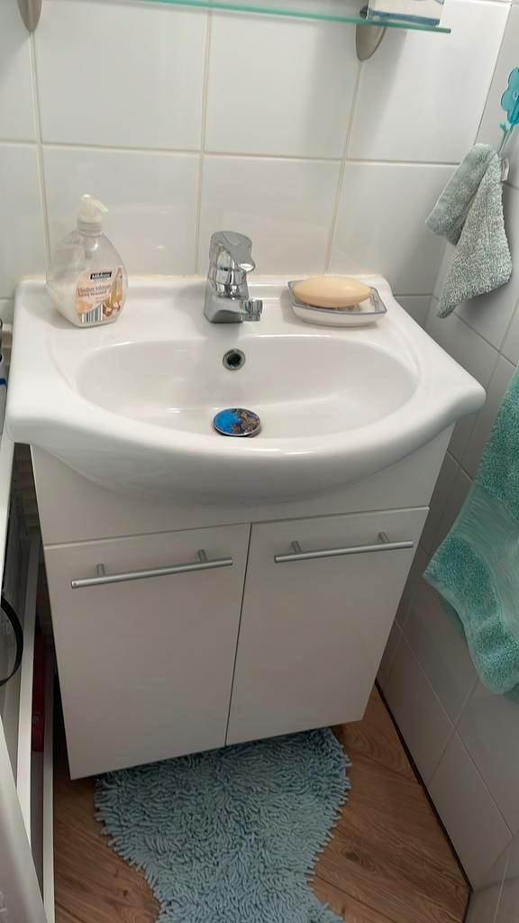 Tres beau meuble de salle de bain complet, Huis en Inrichting, Badkamer | Badkamermeubels, Zo goed als nieuw, Wastafelkast, Minder dan 100 cm