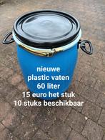 Ijzer + plastic vaten, Tuin en Terras, Nieuw, Ophalen of Verzenden
