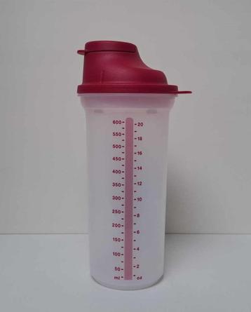 Tupperware Grote Shaker - Schenker - 600 ml - Wit & Roze