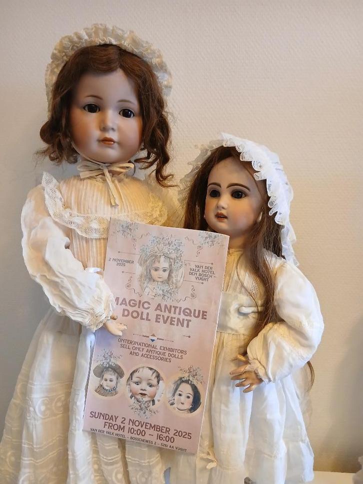 Antieke porseleinen poppen - goed lezen!, Verzamelen, Poppen, Gebruikt, Pop, Ophalen