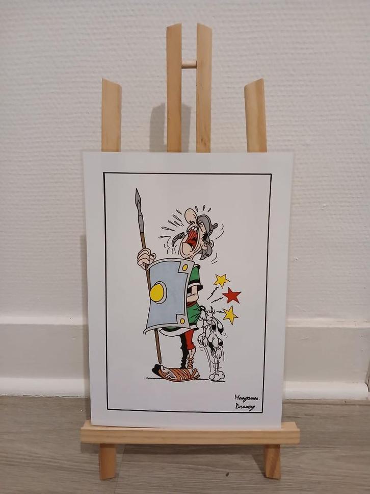 Poster van Asterix & Obelix, Antiek en Kunst, Kunst | Tekeningen en Fotografie, Ophalen of Verzenden