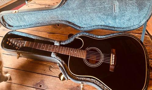Nagoya Suzuki Electro Acoustic Guitar Sd340ce BK, Muziek en Instrumenten, Snaarinstrumenten | Gitaren | Akoestisch, Gebruikt, Western- of Steelstringgitaar