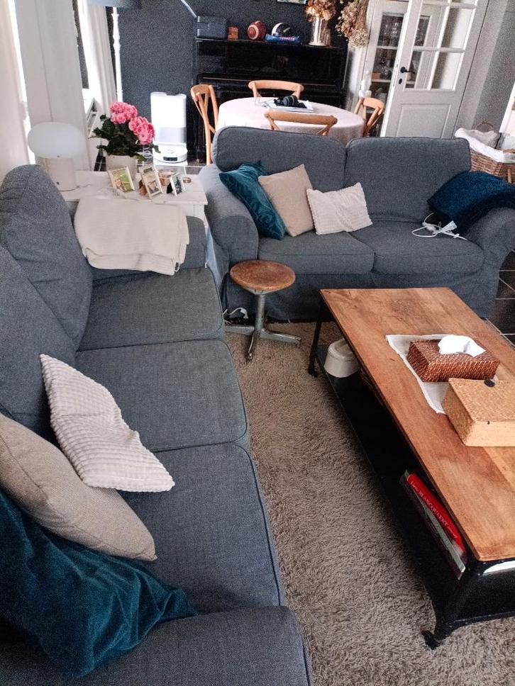 Zetels, Huis en Inrichting, Zetels | Zetels, Gebruikt, Rechte bank, Vierpersoons of meer, Stof, Overige materialen, Ophalen