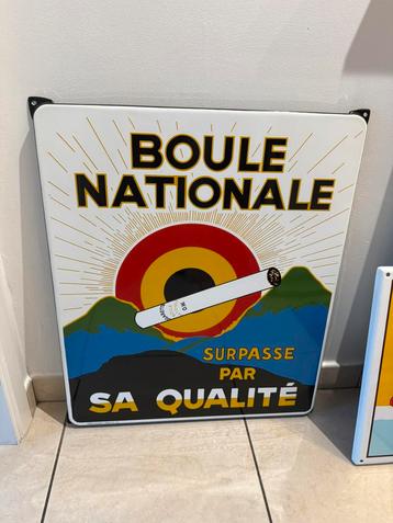 Plaque emaillee boule nationale numerotee beschikbaar voor biedingen