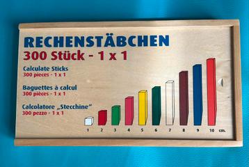 Montessori-methode. Berekeningssticks beschikbaar voor biedingen