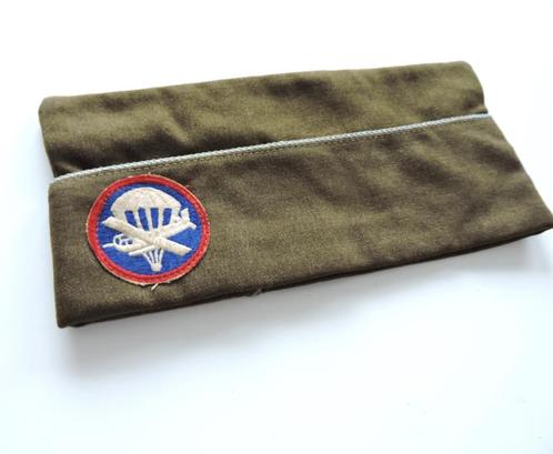 WWII US Garrison Cap Glider infantry, Verzamelen, Militaria | Tweede Wereldoorlog, Ophalen