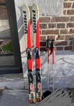 Ski Volki 130cm et bâtons Kerma 85cm (8 à 11 ans), Ski, Utilisé, Bâtons