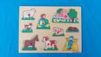 Houten noppenpuzzel boerderij, eichhorn, Kinderen en Baby's, Ophalen of Verzenden, Zo goed als nieuw