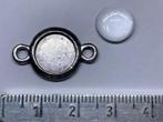 set Cabochon hanger/tussenstukje met glaasje, Ophalen of Verzenden, Nieuw, Hanger