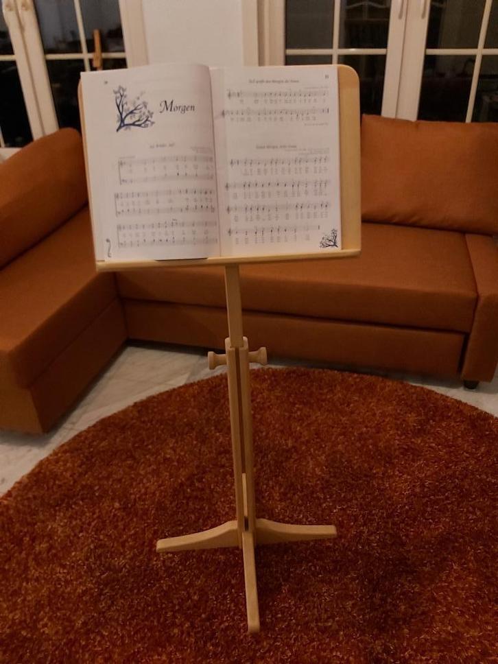 muziekstaander in beukenhout, Musique & Instruments, Pieds, Comme neuf, Pied, Accordéon, Violoncelle, Contrebasse, Flûte traversière