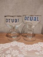 2 geëmailleerde glazen van Orval., Gebruikt, Ophalen of Verzenden