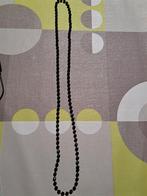 Collier de perles en plastique noir, Comme neuf, Synthétique, Noir, Enlèvement ou Envoi