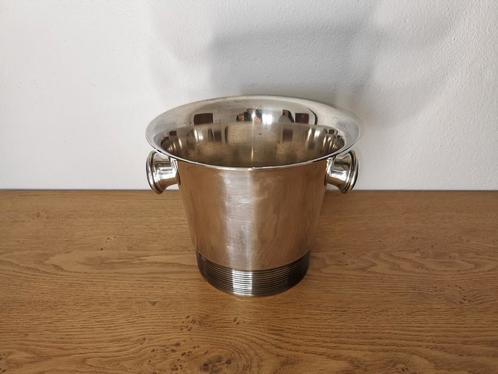 Verzilverde Champagne- Wijnkoeler, Antiek en Kunst, Curiosa en Brocante, Verzenden