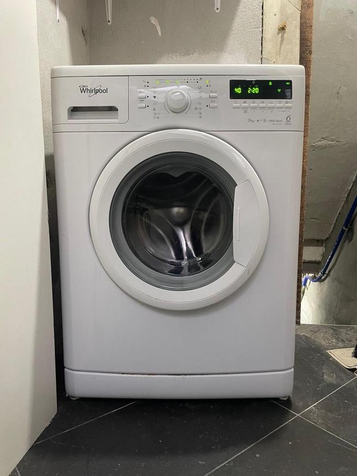 Whirlpool AWO/D 7324 wasmachine, Elektronische apparatuur, Wasmachines, Gebruikt, Voorlader, 6 tot 8 kg, 85 tot 90 cm, Ophalen