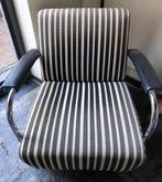 2 LEOLUX ZETELS SCYLLA MODEL BAUHAUS-STIJL zwart en wit, Ophalen, Metaal, Gebruikt, 75 tot 100 cm