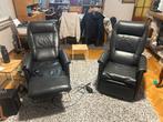 2 fauteuils noirs relax electriques Balzat, Moins de 75 cm, Comme neuf, Enlèvement, 50 à 75 cm
