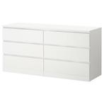 MALM Commode Ikea, Maison & Meubles, MALM Blanc, 150 à 200 cm, Comme neuf, 25 à 50 cm