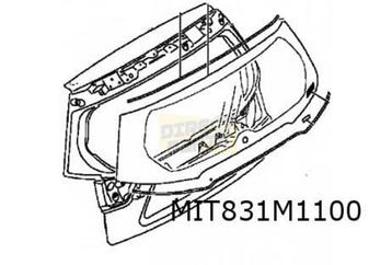 Mitsubishi Outlander achterklep (1/10-9/12) Origineel! 5801A beschikbaar voor biedingen