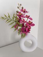Vaas met kunstbloemen, Ophalen of Verzenden, Zo goed als nieuw