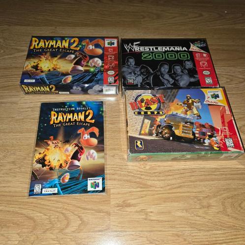 3x Lege Amerikaanse N64 NTSC doosjes + handleiding, Games en Spelcomputers, Games | Nintendo 64, Zo goed als nieuw, Verzenden
