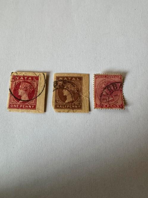 3 antieke postzegels Natal — Koningin Victoria (1890), Postzegels en Munten, Postzegels | Nederlands-Indië en Nieuw-Guinea, Ophalen of Verzenden