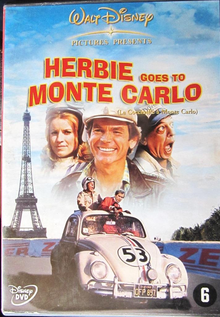 DVD WALT DISNEY- KOMISCH- HERBIE GOES TO MONTE CARLO, Cd's en Dvd's, Dvd's | Komedie, Zo goed als nieuw, Actiekomedie, Alle leeftijden