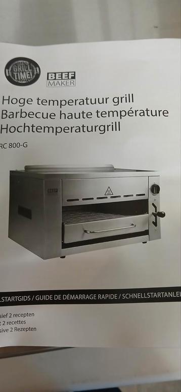 Beef Beefmaker hoge temperatuur grill beschikbaar voor biedingen
