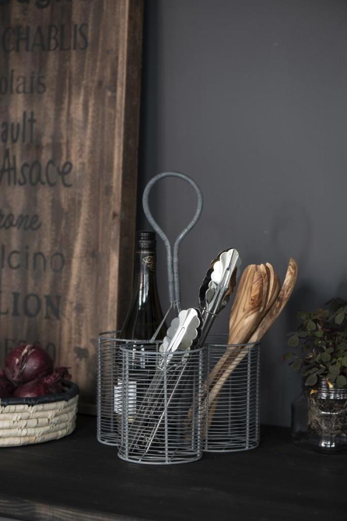 FLESSENHOUDER LANDELIJK basket f/3 bottles zinc, Antiquités & Art, Antiquités | Ustensiles de cuisine, Enlèvement ou Envoi