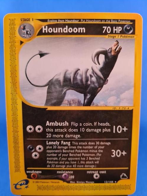 Houndoom 12/144 - Skyridge, Hobby en Vrije tijd, Verzamelkaartspellen | Pokémon, Zo goed als nieuw, Verzenden