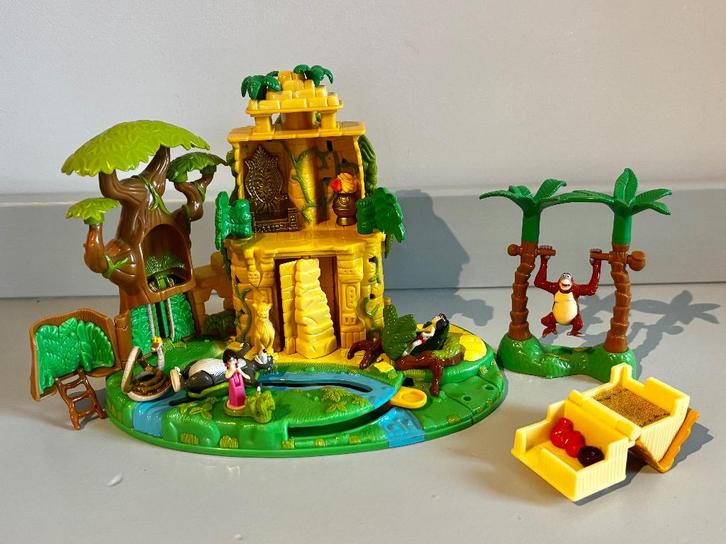 Livre de la jungle  Bluebird Polly Pocket 1998 - COMPLET !, Collections, Jouets miniatures, Comme neuf, Enlèvement ou Envoi