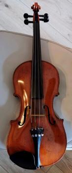 Old handmade violin with Bow and case, Muziek en Instrumenten, Strijkinstrumenten | Violen en Altviolen, Gebruikt, Viool, Ophalen of Verzenden